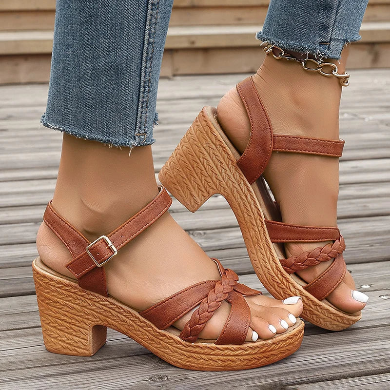 Celia™ - Orthopedic Mid Heel Platform Sandals