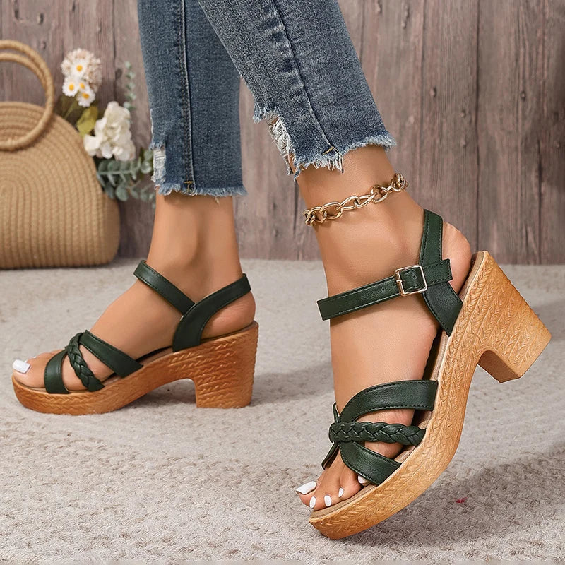 Celia™ - Orthopedic Mid Heel Platform Sandals