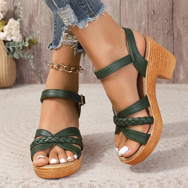 Celia™ - Orthopedic Mid Heel Platform Sandals